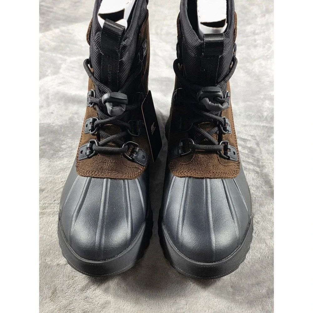 Sorel Scout 87‎ XT WP Men 10 Tobacco Black Waterproof Insulated Winter Boots NEW